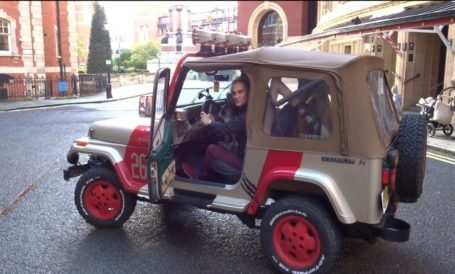 Conductor hitches a ride around the park - Hyde Park!